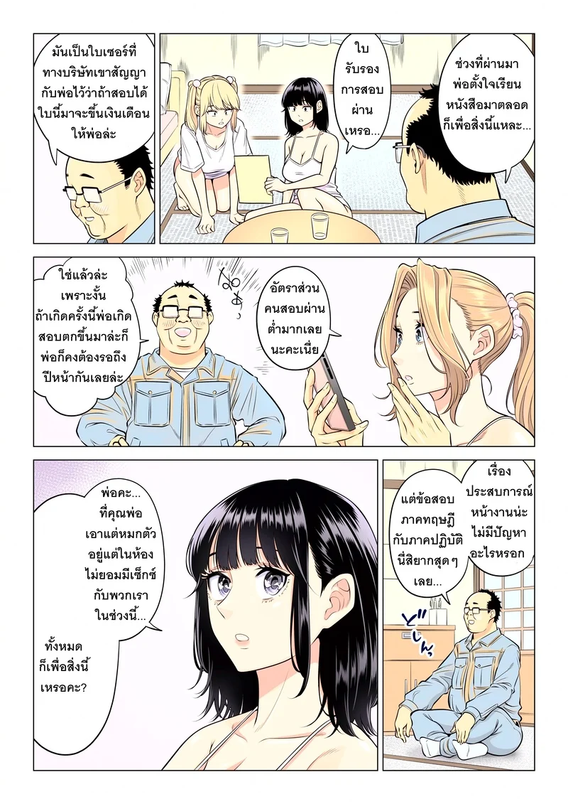 อ่านโดจิน หน้าที่บำบัดความใคร่ให้พ่อบุญธรรมของพวกเราสามพี่น้อง แปลไทย